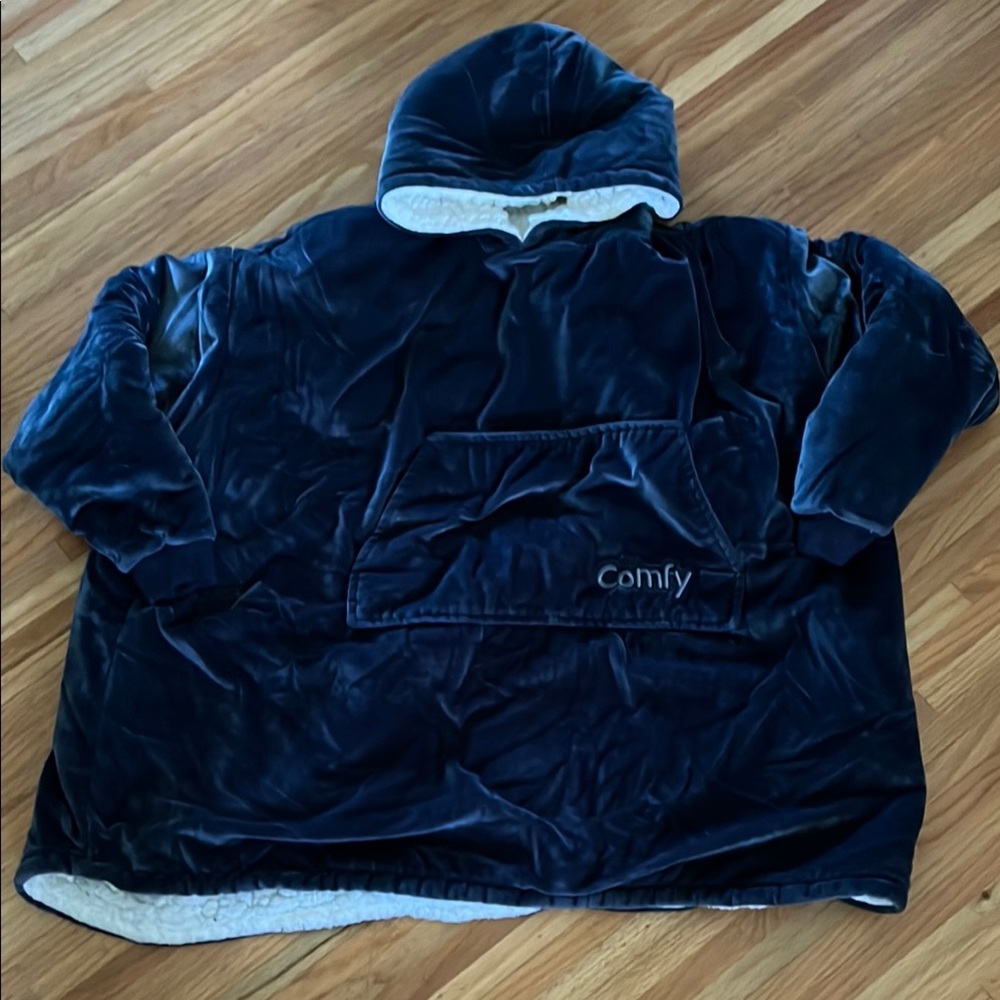 Kids' Blue Hooded Jacket